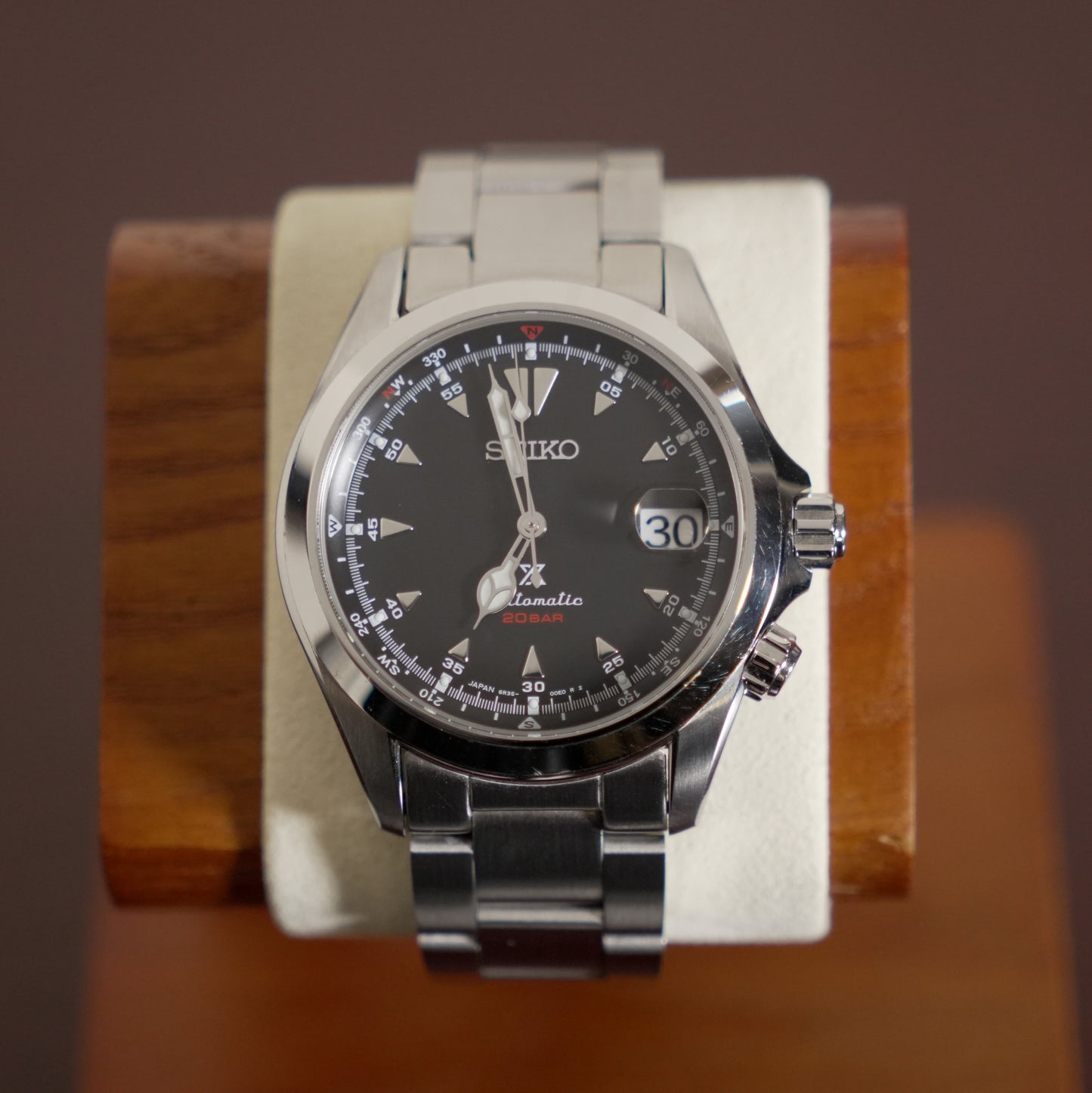 Pre-Owned Seiko Alpinist SPB117J1 Black Dial