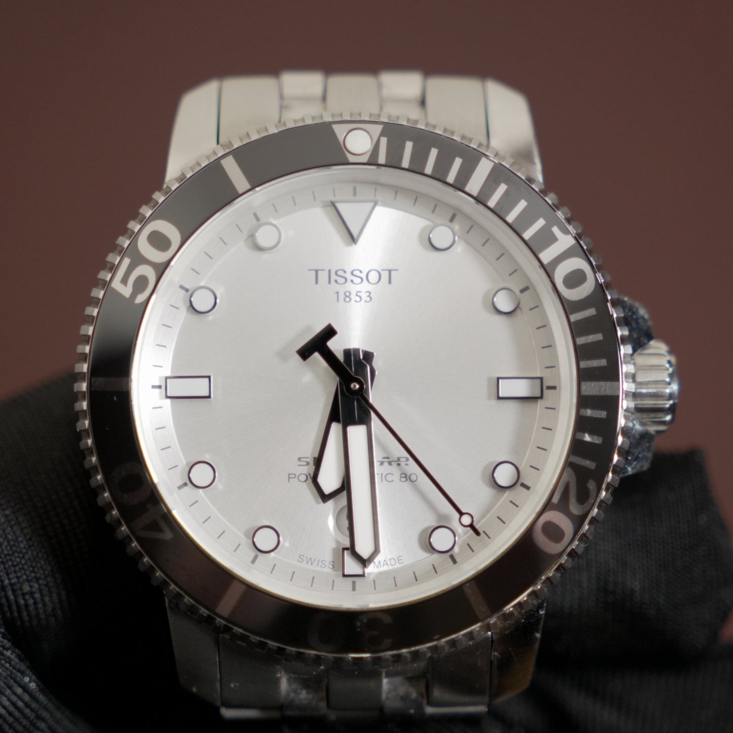 Pre-Owned Tissot Seastar Powermatic 80 Silver Dial