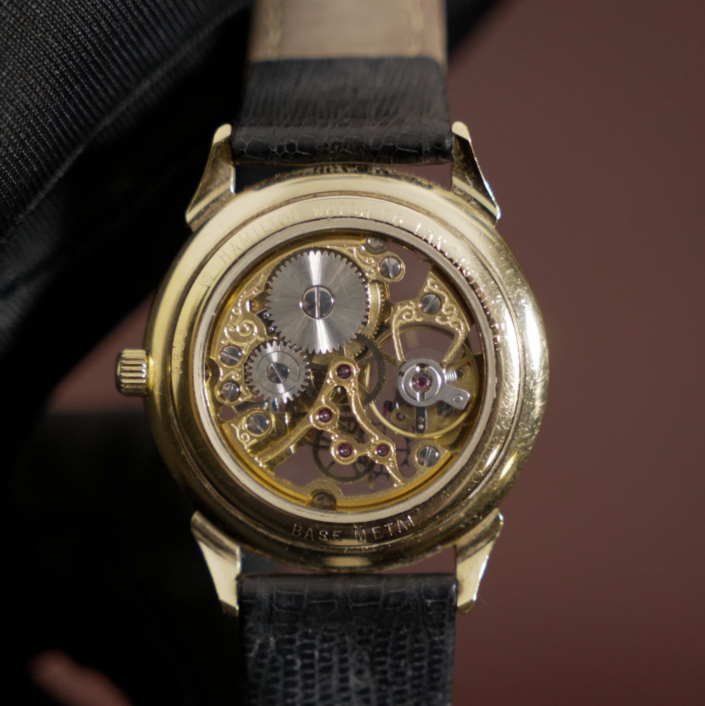 Pre-Owned Hamilton 9928 Skeleton Manual Wind