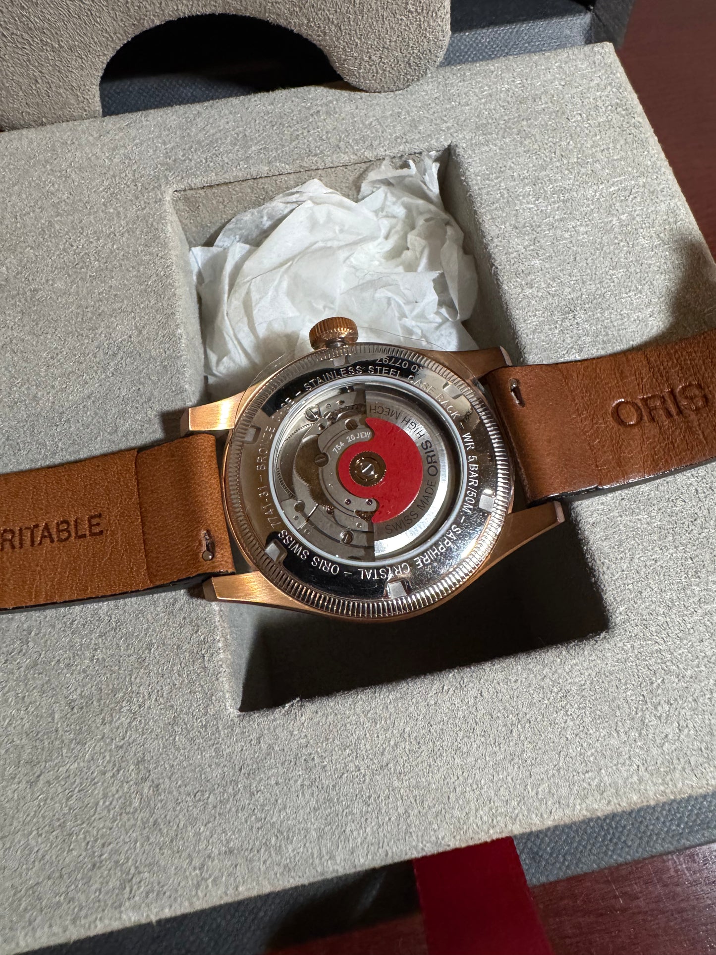 New Oris Big Crown Pointer Date Bronze/Blue