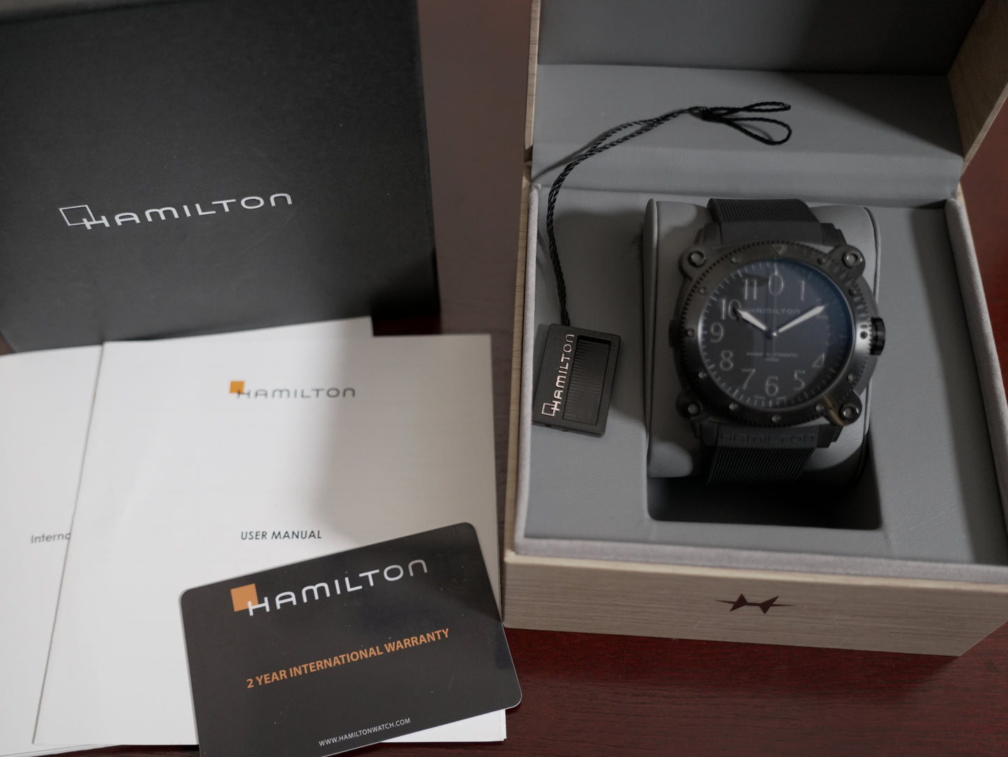 Pre-Owned Hamilton Khaki Navy BeLOWZERO Auto Titanium H78505330