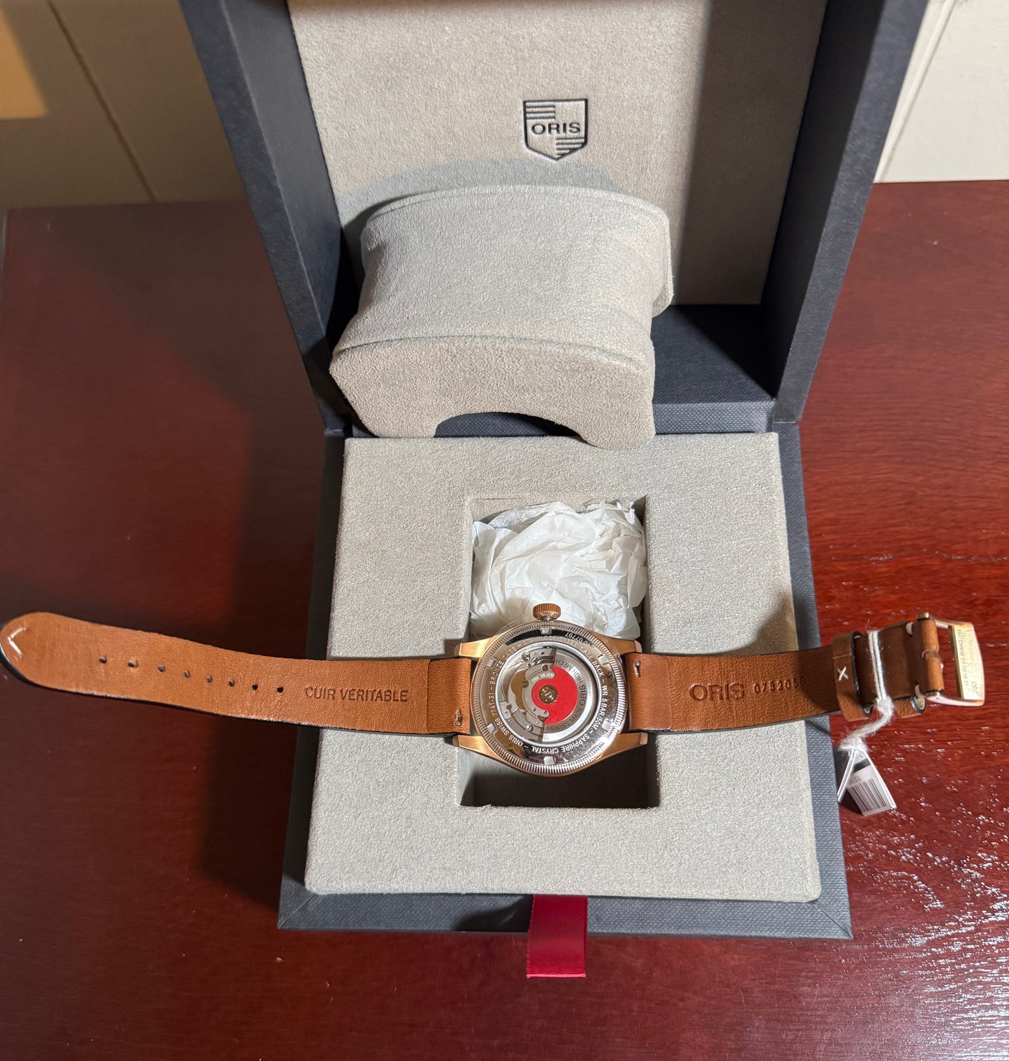 New Oris Big Crown Pointer Date Bronze/Blue