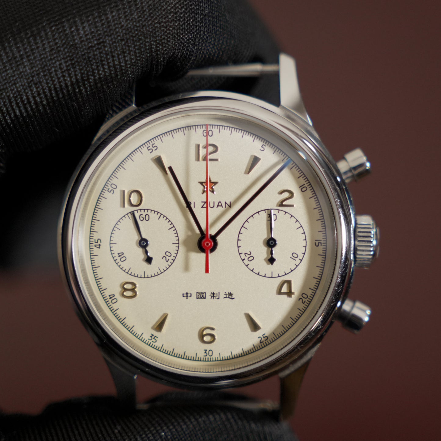Pre-Owned Sugess Seagull 1963 38mm Mechanical Chronograph