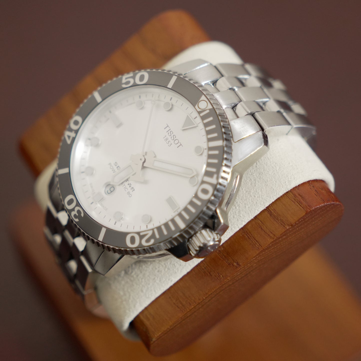 Pre-Owned Tissot Seastar Powermatic 80 Silver Dial