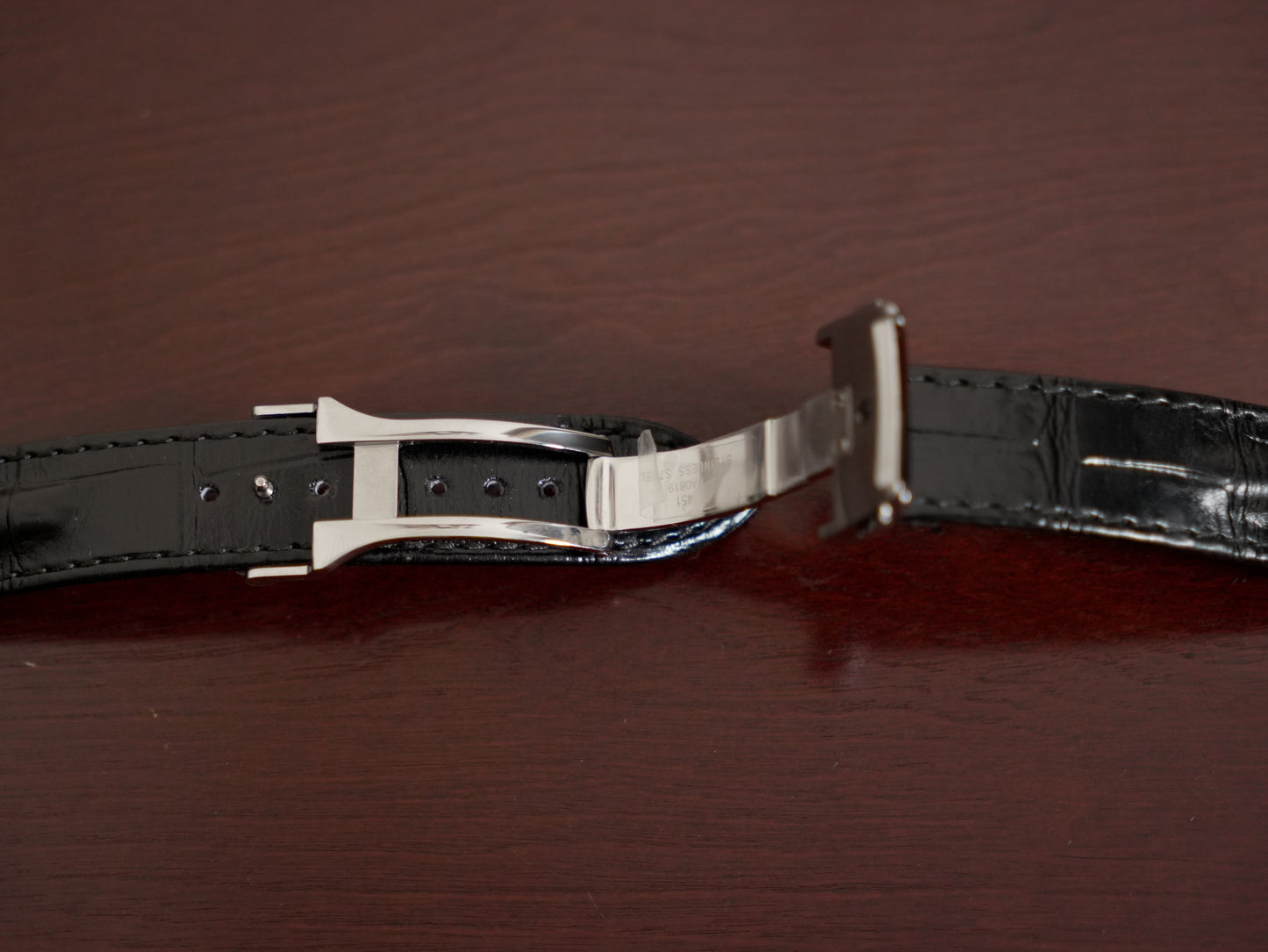 Pre-Owned Hamilton Jazzmaster Black Leather Strap 20mm