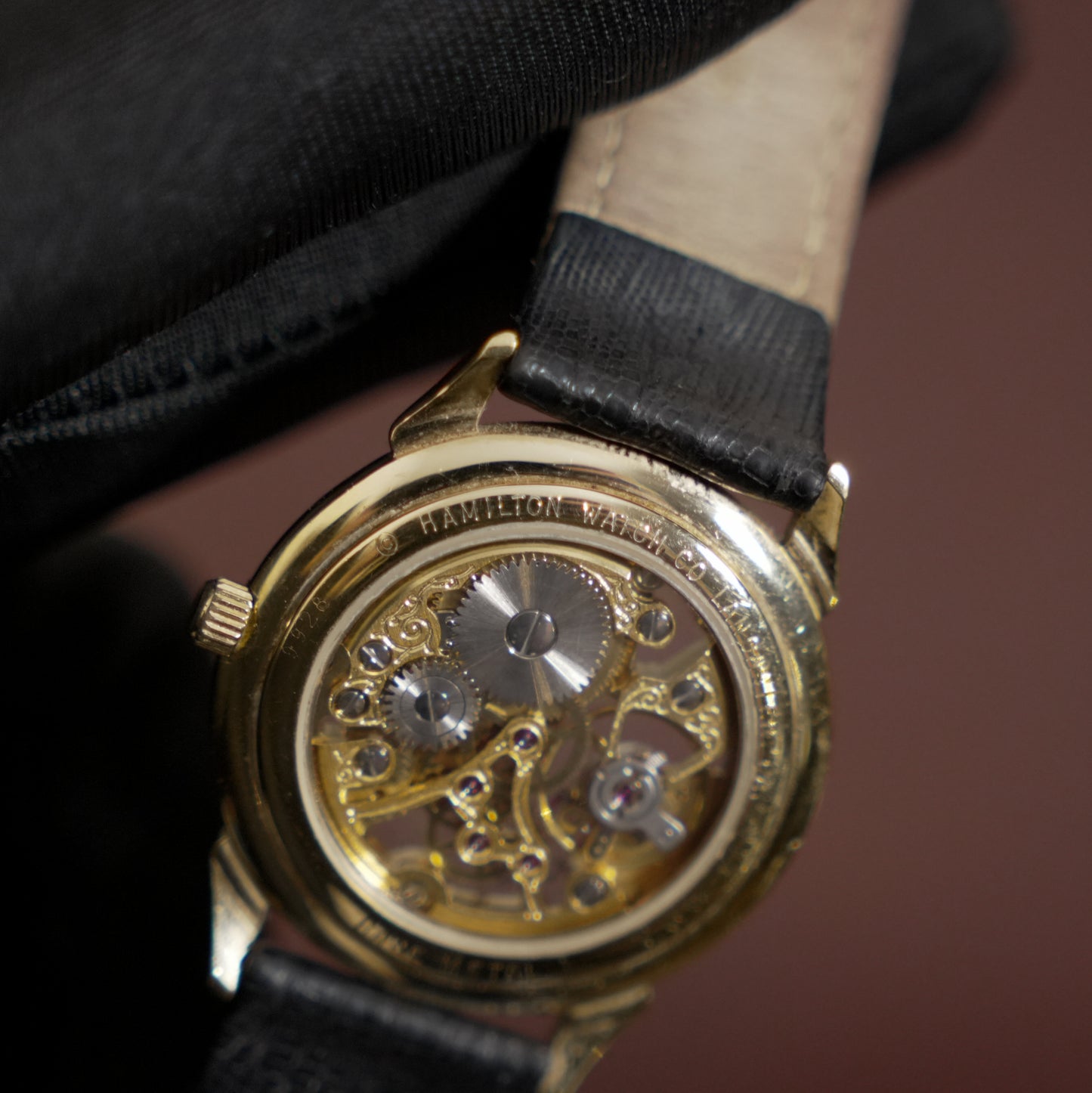 Pre-Owned Hamilton 9928 Skeleton Manual Wind