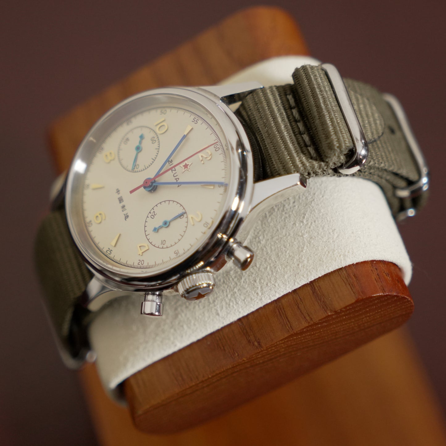 Pre-Owned Sugess Seagull 1963 38mm Mechanical Chronograph