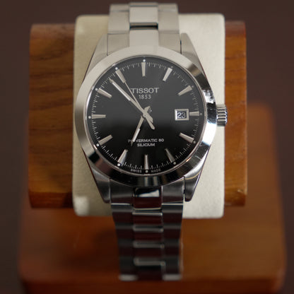 Pre-Owned Tissot Gentleman Powermatic 80 Silicium Black Dial