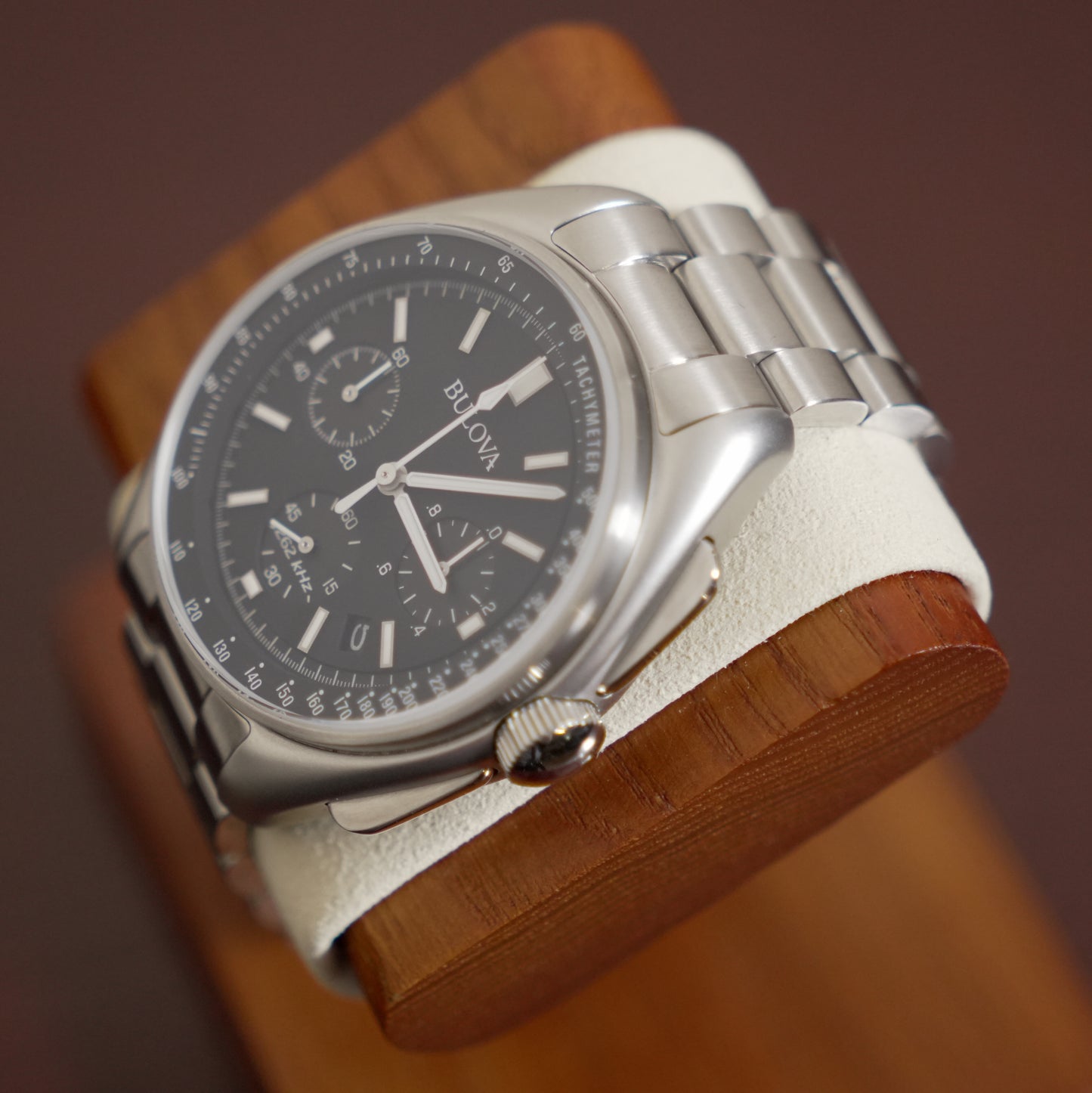 Pre-Owned Bulova Lunar Pilot Black Dial 96B258