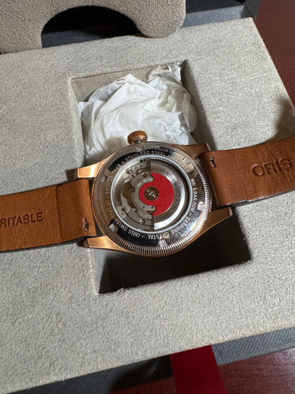 New Oris Big Crown Pointer Date Bronze/Blue