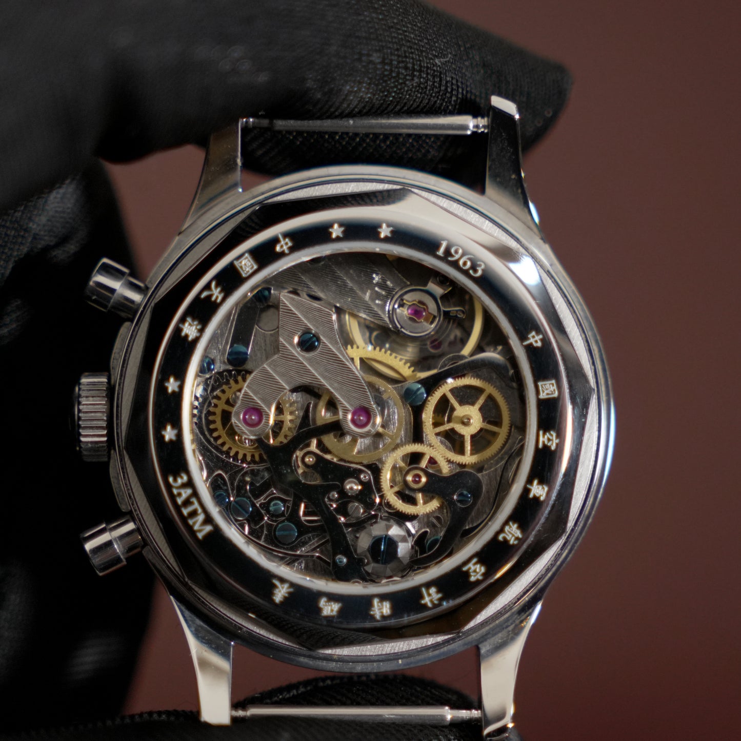 Pre-Owned Sugess Seagull 1963 38mm Mechanical Chronograph
