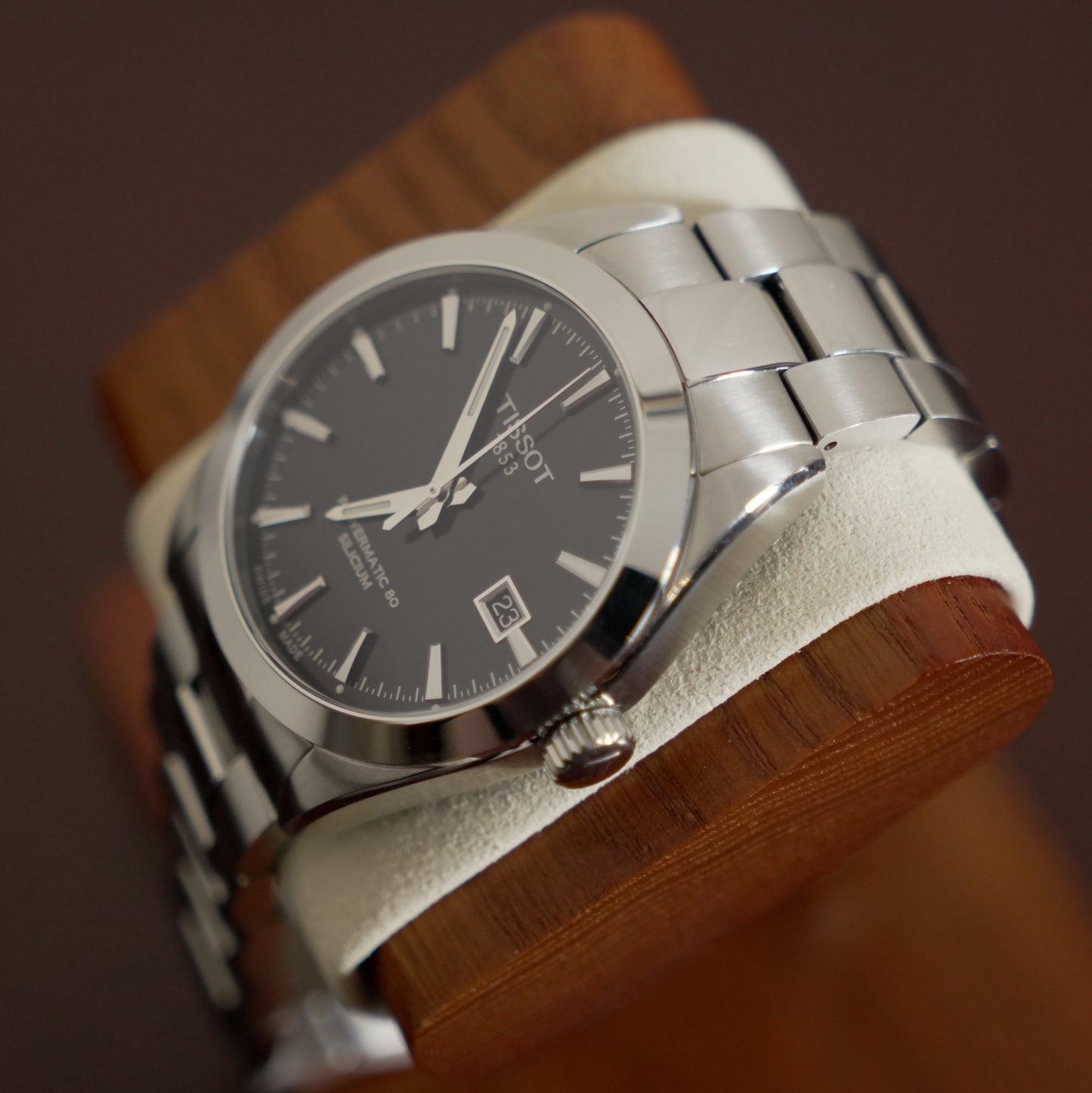 Pre-Owned Tissot Gentleman Powermatic 80 Silicium Black Dial