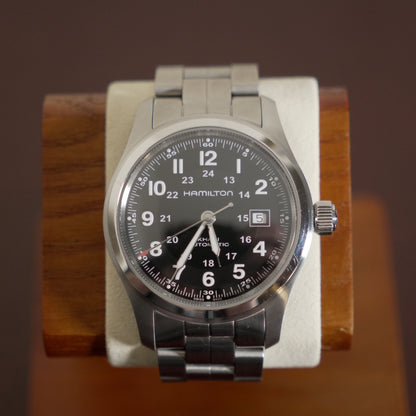 Pre-Owned Hamilton Khaki Field 42mm H70515137 Black Dial