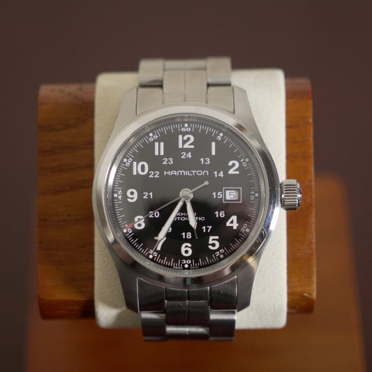 Pre-Owned Hamilton Khaki Field 42mm H70515137 Black Dial