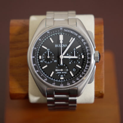Pre-Owned Bulova Lunar Pilot Black Dial 96B258