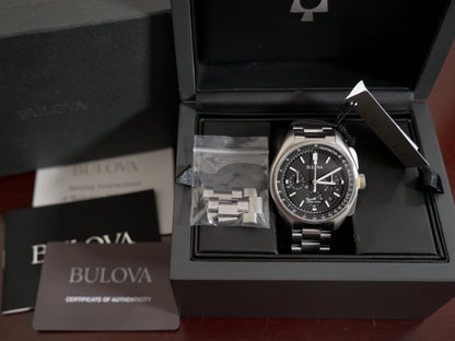 Pre-Owned Bulova Lunar Pilot Black Dial 96B258